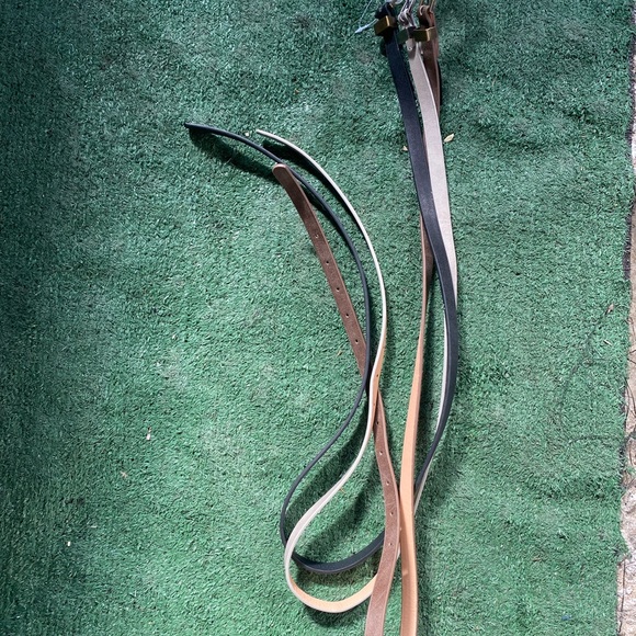 Belts | NWT Fashion Faux Leather Thin Belts - Set of 3 - Picture 3 of 3